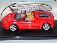  Hot Wheels  1/18 Pre-Owned Ferrari 360 Spider (Red) HWM27774