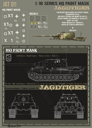  HQ-Masks  1/16 Sd.Kfz.186 Jagdtiger 1./s.Pz.Jg.Abt.512 Iserlohn Germany 16.April 1945 Hptm Albert Ernst Paint Mask HQ-JGT16011