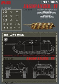 Jagdpanzer IV L48 9th SS Panzer Division Hungary March 1945 Paint Mask #HQ-JPA16001