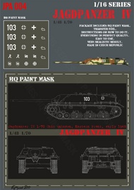  HQ-Masks  1/16 Jagdpanzer IV L70 unkown unit Eastern Front early 1945 Paint Mask HQ-JPA16004