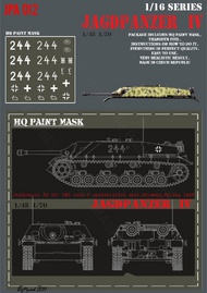  HQ-Masks  1/16 Jagdpanzer IV L48 unidentified unit Germany Spring 1945 Paint Mask HQ-JPA16012