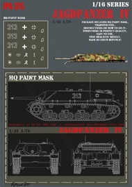  HQ-Masks  1/16 Jagdpanzer IV L48 unidentified unit Normandy July 1944 Paint Mask HQ-JPA16015