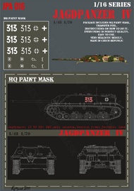  HQ-Masks  1/16 Jagdpanzer IV L70 unit unknown Western Front December 1944 Paint Mask HQ-JPA16016
