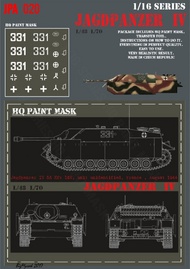  HQ-Masks  1/16 Jagdpanzer IV L48 Unidentified unit France 1944 Paint Mask HQ-JPA16020