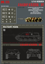 HQ-Masks  1/16 Jagdpanzer IV IV L70 2.SS Pz.Div Das Reich Hungary Lake Balaton March 1945 Paint Mask HQ-JPA16025