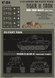 Kingtiger 3./schwere Heeres Pz.Abt. 506 the area of Eifel Germany March 1945 Paint Mask #HQ-KT16004