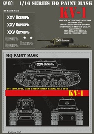  HQ-Masks  1/16 KV-1 '25 OKTJABR' Unit Unidentified, Kursk July 1943, Paint Mask HQ-KV16001