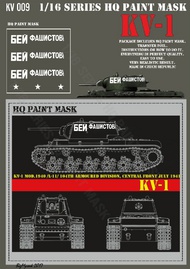  HQ-Masks  1/16 KV-1  'BEJ FASISTOV'104th Armoured Division,Central Front July 1941, Paint Mask HQ-KV16009