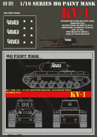  HQ-Masks  1/16 KV-1  'CAPAJEV '325th Armoured Brigade,Stalingrad Front,October 1942, Paint Mask HQ-KV16011