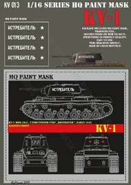  HQ-Masks  1/16 KV-1  'ISTREBITEL 'Unidentified Unit,'Destroyer' Early 1942 Paint mask HQ-KV16013