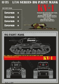 HQ-Masks  1/16 KV-1  'SEREBRJAKOV 'Unidentified Unit of the 5th Guards Tank Army,Prochorovka July 1943 Paint mask HQ-KV16015