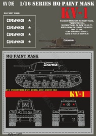 HQ-Masks  1/16 KV-1  'SEREBRIKOV 'Unidentified Unit ,Kursk , July-August 1943 Paint mask HQ-KV16016