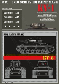  HQ-Masks  1/16 KV-8 Flame  'SUVOROV 445 '503rd Independent Armoured Battalion-Volhovsky Front Summer 1942 Paint mask HQ-KV16017