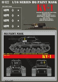  HQ-Masks  1/16 KV-1   'SHCHORS' 116th Armoured Brigade, Western Front May 1942 Paint mask HQ-KV16022