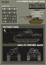  HQ-Masks  1/16 Panther G 1st Companry Pz. Rgt. Herman Goring Paint Mask HQ-PA16004