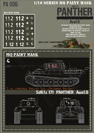 Panther G 1.st Company Pz. Regt. Hermann Goring Paint Mask #HQ-PA16006