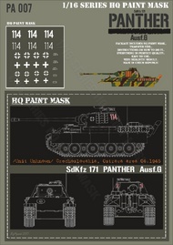 Panther G Unit Unknown Czechoslovakia Ostrava area 04.1945 Paint Mask #HQ-PA16007