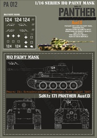 Panther D Pz.Div.Grossdeutschland Karachev area August 1943 Paint Mask #HQ-PA16012