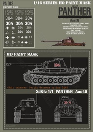 Panther G Unit Unknown Berlin Germany Spring 1945 Paint Mask #HQ-PA16013