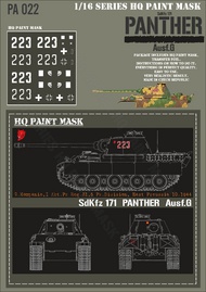 Panther G 2. Komp Pz.Reg.31 5.Pz.Div. East Prussia 10.1944 Paint Mask #HQ-PA16022