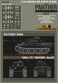  HQ-Masks  1/16 Panther G 10.Pz.Rgt. 8.Pz.Div. Hungary 03.1945 Paint Mask HQ-PA16024