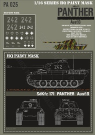 Panther G 1. Battalion 39.Pz.Rgt. 17.Pz.Div. Boletice Moravia Czech 04.1945 Paint Mask #HQ-PA16025
