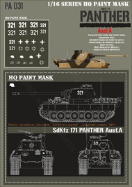 HQ-Masks  1/16 Panther A Pz.Grenadier Div. Grosdeutschland Lithuania Summer 1944 Paint Mask HQ-PA16031