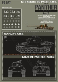  HQ-Masks  1/16 Panther G 5.Pz.Battalion 25.Pz.Grenadier Div. Germany East Berlin 04.1945 Paint Mask HQ-PA16037
