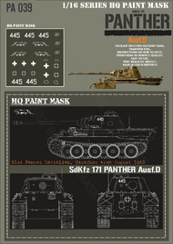 Panther D 51st Panzer Battalion Karachev area August 1943 Paint Mask #HQ-PA16039