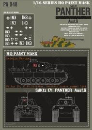  HQ-Masks  1/16 Befehls Panther G Pz.Rgt.15 11.Pz.Division southern France Summer 1944 Paint Mask HQ-PA16048