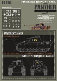  HQ-Masks  1/16 Befehls Panther G HQ 35.Panzer Rgt. 4Pz.Division Belorussia 07.1944 Paint Mask HQ-PA16049