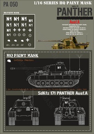  HQ-Masks  1/16 Befehls Panther A 1.Bat.Grodeutschland Pz.Rgt.Panzergrenadier Div.Grosdeutschland Latvia summer 1944Paint Mask HQ-PA16050