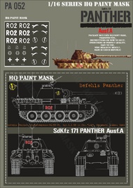 Befehls Panther A Stabskompanie /HQ/SS-Pz.Rgt.1 1.SSPz.Div.LAHNormandy summer 1944 Paint Mask #HQ-PA16052