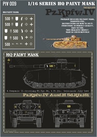  HQ-Masks  1/16 Pz.Kpfw.IV Ausf.H 5.Komp. II.Abt/Pz.Rgt.35 4.Pz.Div. Belorussia July 1944 Paint Mask HQ-PZIV16009