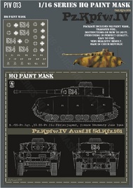  HQ-Masks  1/16 Pz.Kpfw.IV Ausf.H 5./SS-Pz. 12.SS-Pz.Div 'Hitlerjungend' France Normandy June 1944 Paint Mask HQ-PZIV16013
