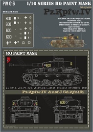  HQ-Masks  1/16 Pz.Kpfw.IV Ausf.J II Batt. 31.Pz.Rgt. 5.Pz.Div. East Prussia Norvember 1944 Paint Mask HQ-PZIV16016