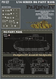 Pz.Kpfw.IV Ausf.H 6.Komp 130th Pz.Rgt. Panzer Lehr Div. France June 1944 Paint Mask #HQ-PZIV16027
