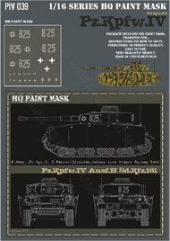  HQ-Masks  1/16 Pz.Kpfw.IV Ausf.H 8.Komp. Pz.Rgt.3 2.Pz.Div. Amiens France Spring 1944 Paint Mask HQ-PZIV16039