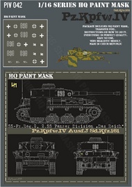 Pz.Kpfw.IV Ausf.J SS-Pz.Rgt.2 2.SS Pz.Div. 'Das Reich' Paint Mask #HQ-PZIV16042