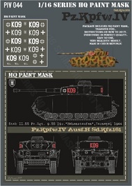  HQ-Masks  1/16 Pz.Kpfw.IV Ausf.H Stab II.SS Pz.Rgt.9.SS Div.Hohenstaufen Tarnopol 1944 Paint Mask HQ-PZIV16044