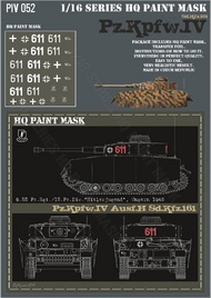 Pz.Kpfw.IV Ausf.H 6.SS Pz.Rgt./12.Pz.Div.Hitlerjugend Ungarn 1945 Paint Mask #HQ-PZIV16052