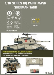 Polish Sherman Mk III 'Monte Cassino' Paint mask #HQ-SH16044
