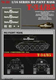  HQ-Masks  1/16 T-34/85  'VPERED NA BERLIN' Unidentified Unit -1944 Paint mask HQ-T3416025