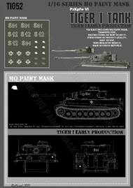  HQ-Masks  1/16 Tiger I #S01 Early Production /Hptm.Walroth/13th Comp.Pz.Rgt.GrosdeutschlandPz.Gre.RgtGrosdeutschland Eastern Front March 1943 Paint Mask HQ-TI16052