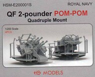  HS Models  1/200 Royal Navy QF 2-Pounder POM-POM Quadruple Mount HSME200001E