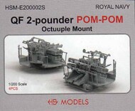  HS Models  1/200 Royal Navy QF 2-Pounder POM-POM Octuuple Mount HSME200002E