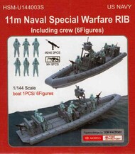 11m Naval Special Warfare RIB Including Crew (6 figures) #HSMU144003U