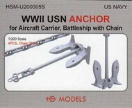  HS Models  1/200 US Navy WW2 Anchor for Aircraft Carrier HSMU200005U