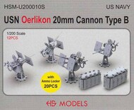 HS Models  1/200 USN Oerlikon 20mm Cannon Type B HSMU200010U