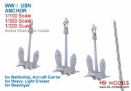  HS Models  1/350 US Navy WW2 Anchor for Aircraft Carrier HSMU350029U